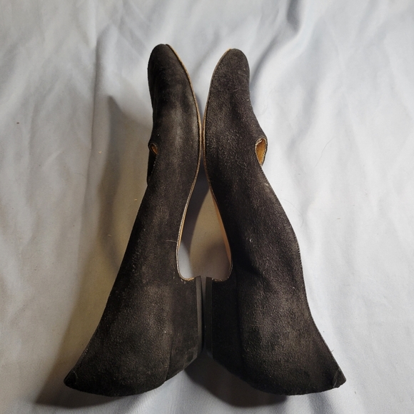 Amalfi women's black suede leather loafers - Picture 3 of 16